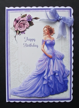 A5 Victorian Lady In Purple by Jennifer (Jaye) Smith-Kirk