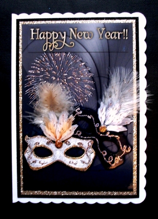 Masquarade Masks New Year by Jennifer (Jaye) Smith-Kirk