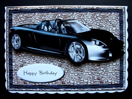 Birthday Sports Car by Jennifer (Jaye) Smith-Kirk