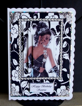 Beautiful Ethnic Lady Pyramid Card Front Kit by Jennifer (Jaye) Smith-Kirk