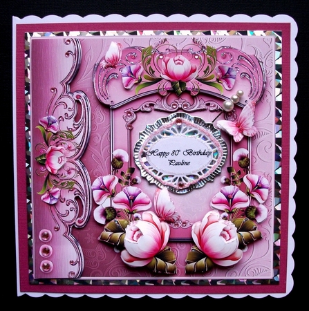 Peony Delight 8in x 8in Decoupage Kit by Jennifer (Jaye) Smith-Kirk