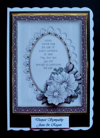 Overcoming the Pain Card Topper by Jennifer (Jaye) Smith-Kirk