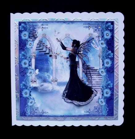 When Doves Fly 8x8 Card Topper/card Front by Jennifer (Jaye) Smith-Kirk