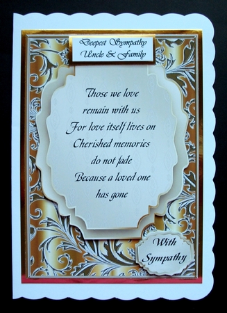 Sympathy Card with Poem - Either Gender by Jennifer (Jaye) Smith-Kirk