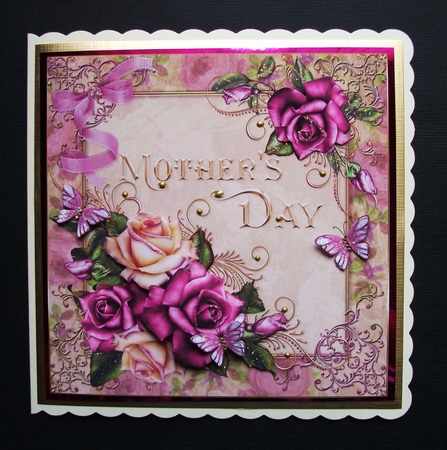 8x8 Vintage Roses for Mothers Day by Jennifer (Jaye) Smith-Kirk