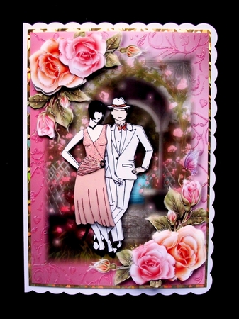 1920's Couple in Peach & Pink Mini Kit by Jennifer (Jaye) Smith-Kirk