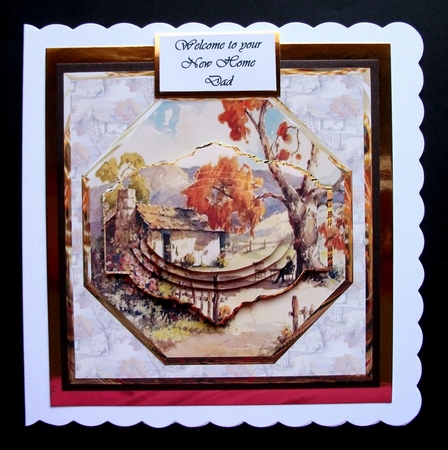 Cabin in the Country Card with Topper by Jennifer (Jaye) Smith-Kirk