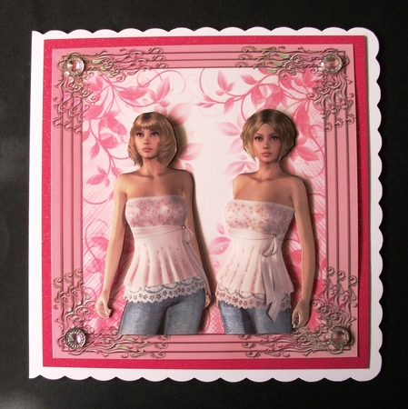 Teenage Twins - Happy Birthday Sister by Jennifer (Jaye) Smith-Kirk