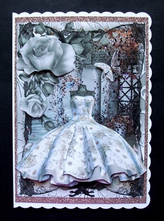 1950's Style Daisy Dress Card Topper by Jennifer (Jaye) Smith-Kirk