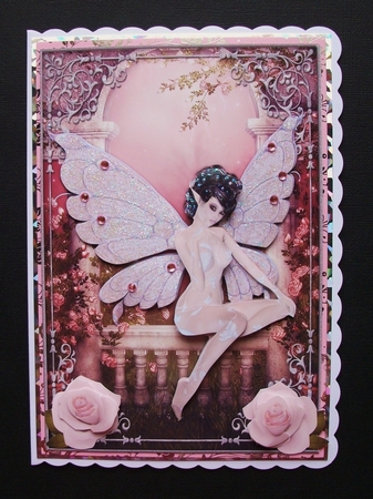 Fairy Garden Card Front & Decoupage A5 Mini Kit by Jennifer (Jaye) Smith-Kirk