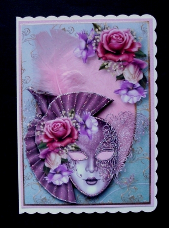 Beautiful Belle Roses Masque by Jennifer (Jaye) Smith-Kirk