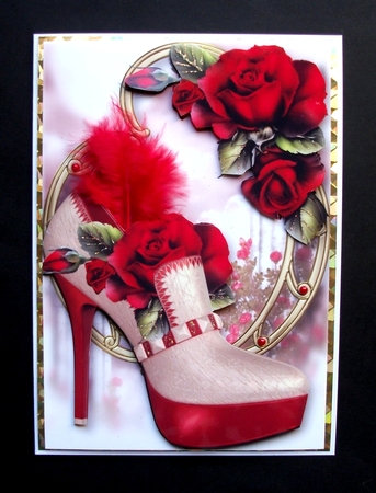 Stunning Shoes - the Paris Collection - Red Roses by Jennifer (Jaye) Smith-Kirk