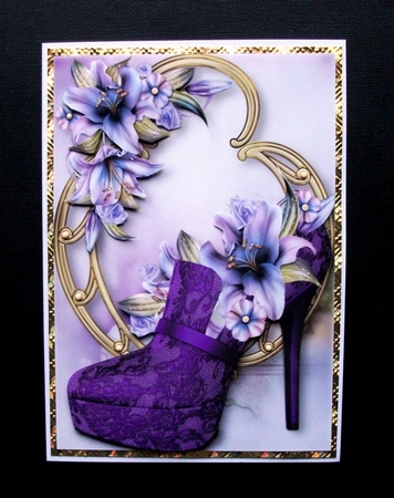 Stunning Shoes - the Monaco Collection - Purple Lilies by Jennifer (Jaye) Smith-Kirk
