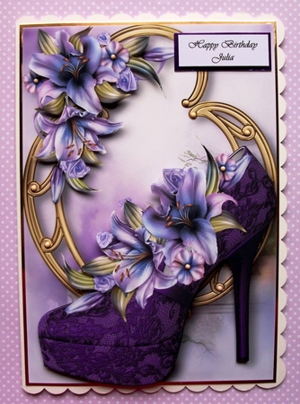 Stunning Shoes - the Monaco - Purple Lilies - Version 2 by Jennifer (Jaye) Smith-Kirk