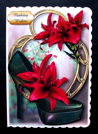 Stunning Shoes - the Venice Collection - Red Lilies by Jennifer (Jaye) Smith-Kirk
