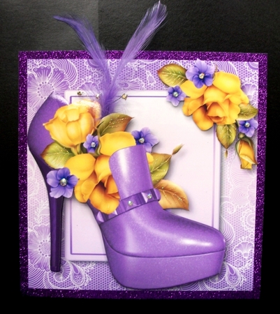 Stunning Shoes Lacey Square - the New York - Yellow Roses by Jennifer (Jaye) Smith-Kirk