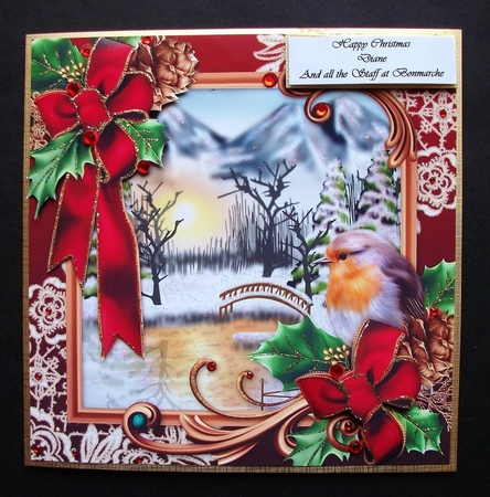 Christmas Robin Topper by Jennifer (Jaye) Smith-Kirk