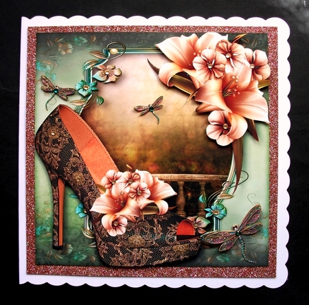 Stunning Shoes with Lilies by Jennifer (Jaye) Smith-Kirk