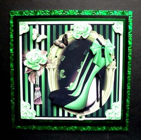 Shoes for the Little Black Dress Card Front Kit by Jennifer (Jaye) Smith-Kirk