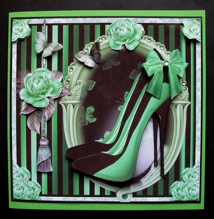 Shoes for the Little Black Dress Card Front Kit by Jennifer (Jaye) Smith-Kirk