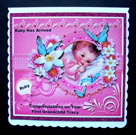 Sweetest Baby Decoupage Card Topper by Jennifer (Jaye) Smith-Kirk