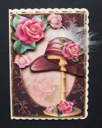The Downton Rose Hat Mini Kit by Jennifer (Jaye) Smith-Kirk
