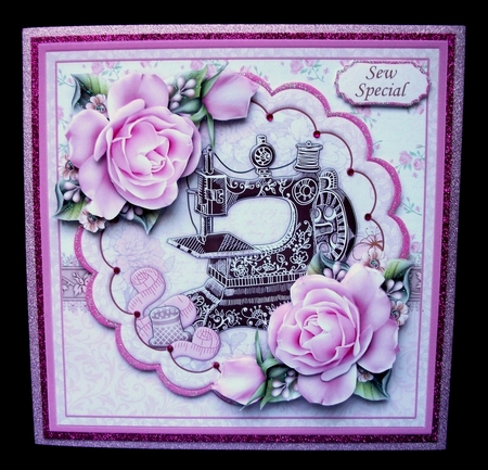 Sew Special Vintage Sewing Machine 8x8 Decoupage Mini Kit by Jennifer (Jaye) Smith-Kirk