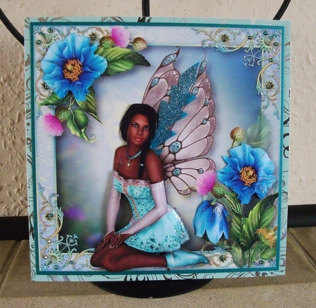 Beautiful Blue Poppy Fairy by Jennifer (Jaye) Smith-Kirk