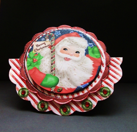 Santa Claus Rocker Card 4 Page Mini-kit by Jennifer (Jaye) Smith-Kirk