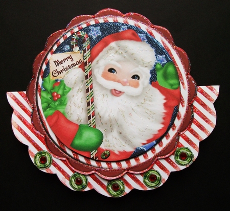 Santa Claus Rocker Card 4 Page Mini-kit by Jennifer (Jaye) Smith-Kirk