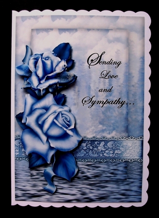Sympathy Frosted Roses by Jennifer (Jaye) Smith-Kirk