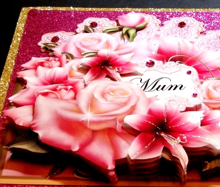 Pink Fan & Florals - a Huge Fan by Jennifer (Jaye) Smith-Kirk