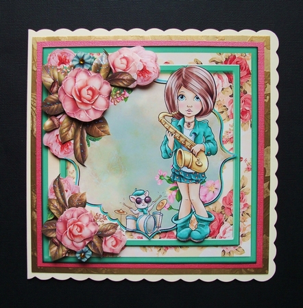 The Little Musician Card Front Kit by Jennifer (Jaye) Smith-Kirk