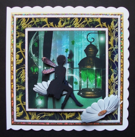 Magical Forest Fairy Silhouette Card Front by Jennifer (Jaye) Smith-Kirk