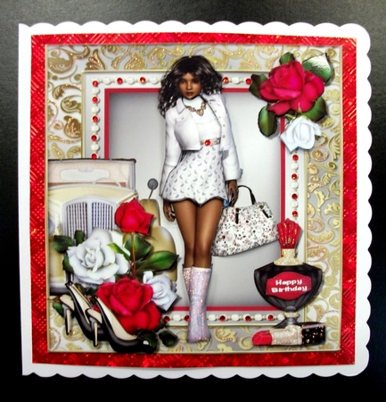 Black Beauty with Roses Mk by Jennifer (Jaye) Smith-Kirk
