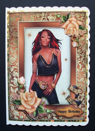 Ethnic Lady with Yellow Roses Sbs by Jennifer (Jaye) Smith-Kirk