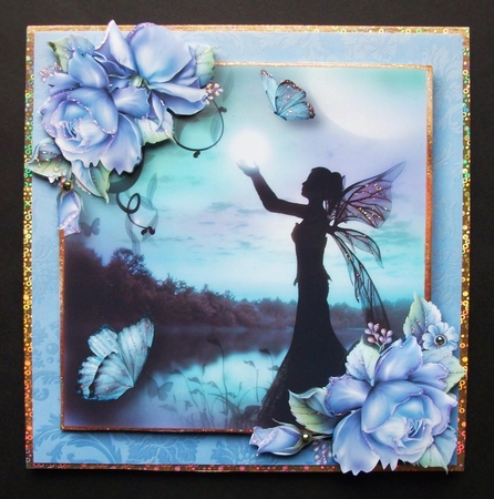 The Moon Fairy & Blue Roses by Jennifer (Jaye) Smith-Kirk