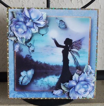 The Moon Fairy & Blue Roses by Jennifer (Jaye) Smith-Kirk