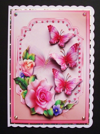 Beautiful Roses & Butterflies  by Jennifer (Jaye) Smith-Kirk