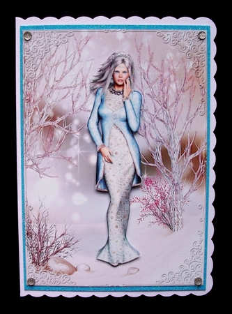 Beautiful Winter Season Woman Card Mini Kit - Mixed Sentiments by Jennifer (Jaye) Smith-Kirk