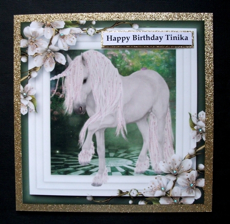 The Spring Unicorn 8x8 by Jennifer (Jaye) Smith-Kirk
