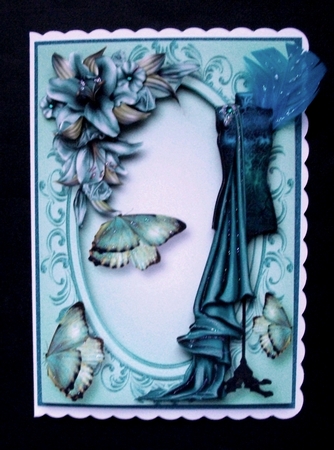 Teal Lily Couture & Butterflies by Jennifer (Jaye) Smith-Kirk