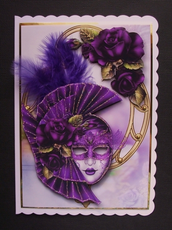 Deep Purple Masque & Roses by Jennifer (Jaye) Smith-Kirk