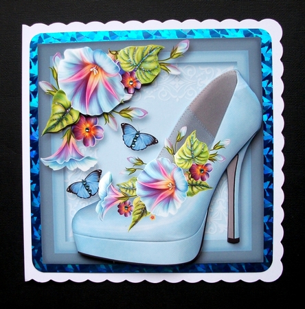 The Summer Shoe With Morning Glory by Jennifer (Jaye) Smith-Kirk