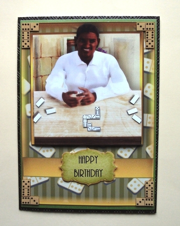 The Game Dominoes A5 Card Front Kit by Jennifer (Jaye) Smith-Kirk