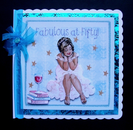 Fab at 50 7 x 7 quick card front by Jennifer (Jaye) Smith-Kirk