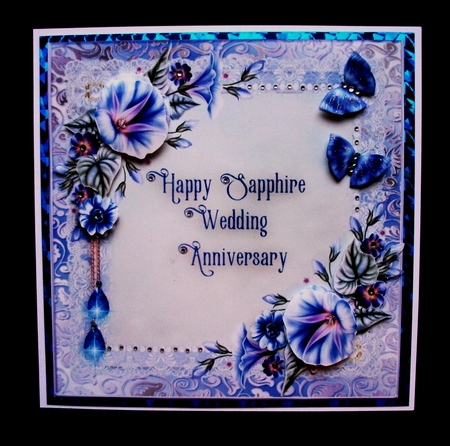 Sapphire Wedding Anniversary Topper by Jennifer (Jaye) Smith-Kirk