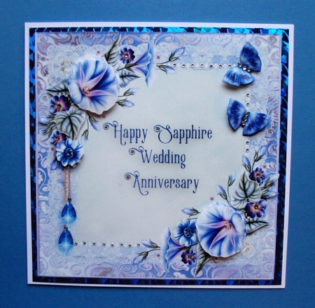Sapphire Wedding Anniversary Topper by Jennifer (Jaye) Smith-Kirk