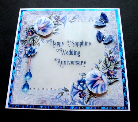 Sapphire Wedding Anniversary Topper by Jennifer (Jaye) Smith-Kirk