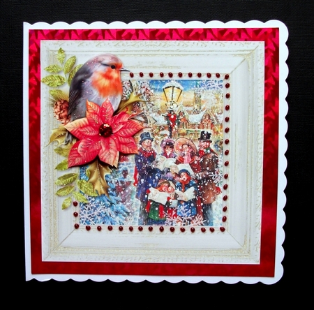 Robin Winter Scene set of 8  by Jennifer (Jaye) Smith-Kirk